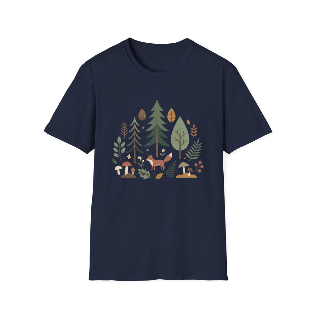 Woodland Fox T-Shirt — Nature Forest Camping Graphic Tee