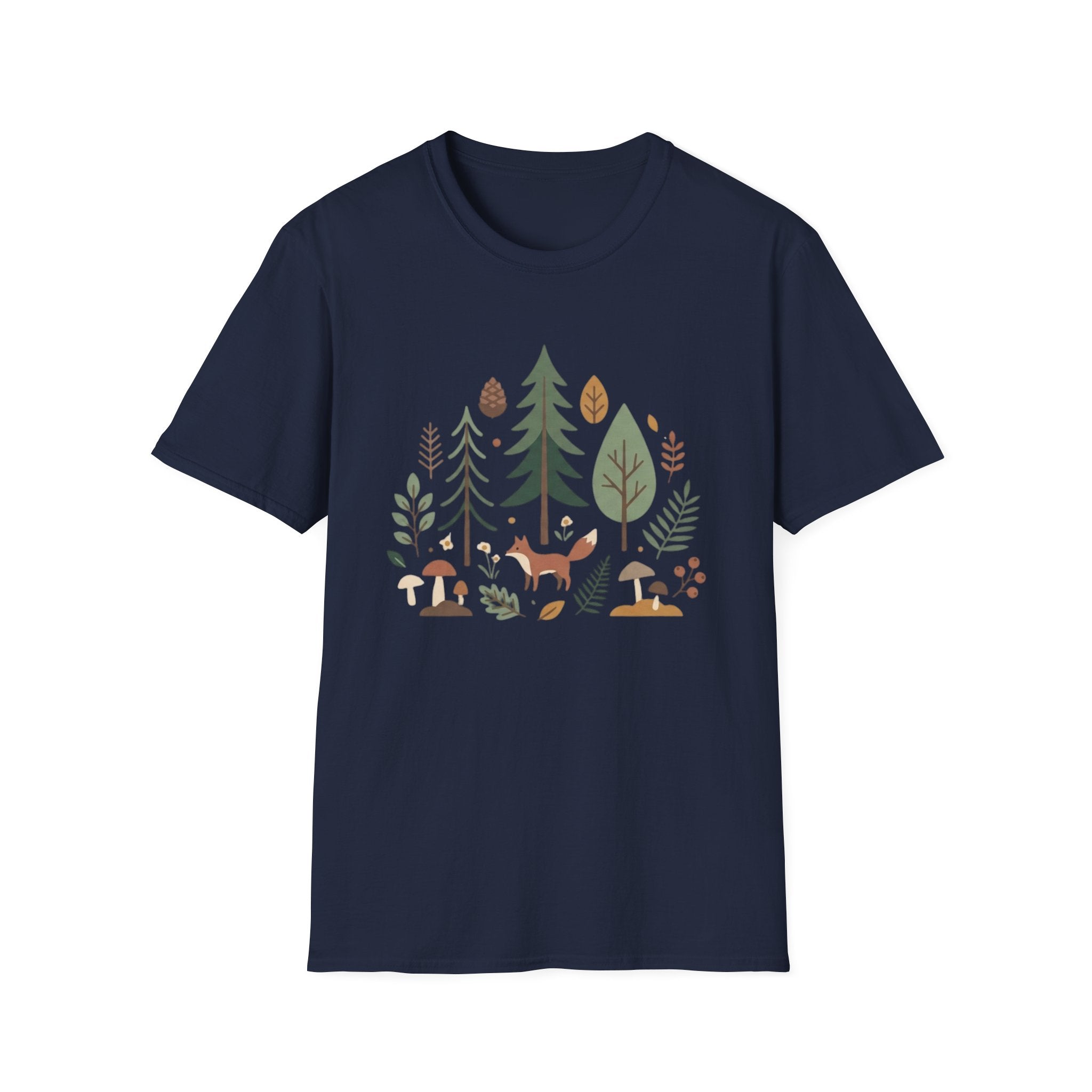 Woodland Fox T-Shirt — Nature Forest Camping Graphic Tee