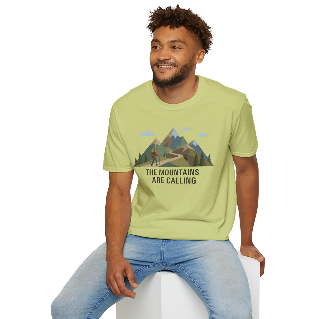 Campground Scenic T-Shirt — Minimalist Tent & Campfire Graphic