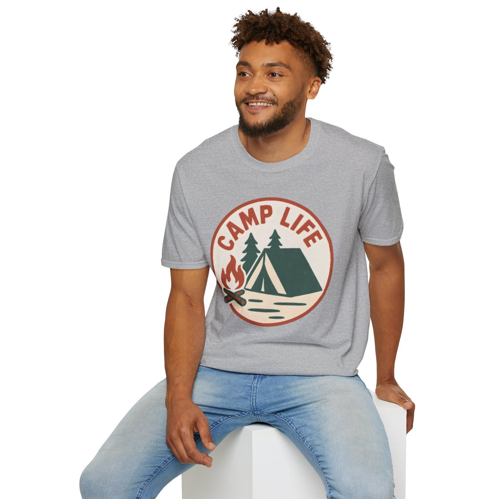 Camp Life T-Shirt — Tent & Campfire Outdoor Tee