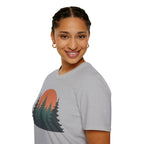 Nature Sunset T-Shirt — Vintage Pine Forest Tee