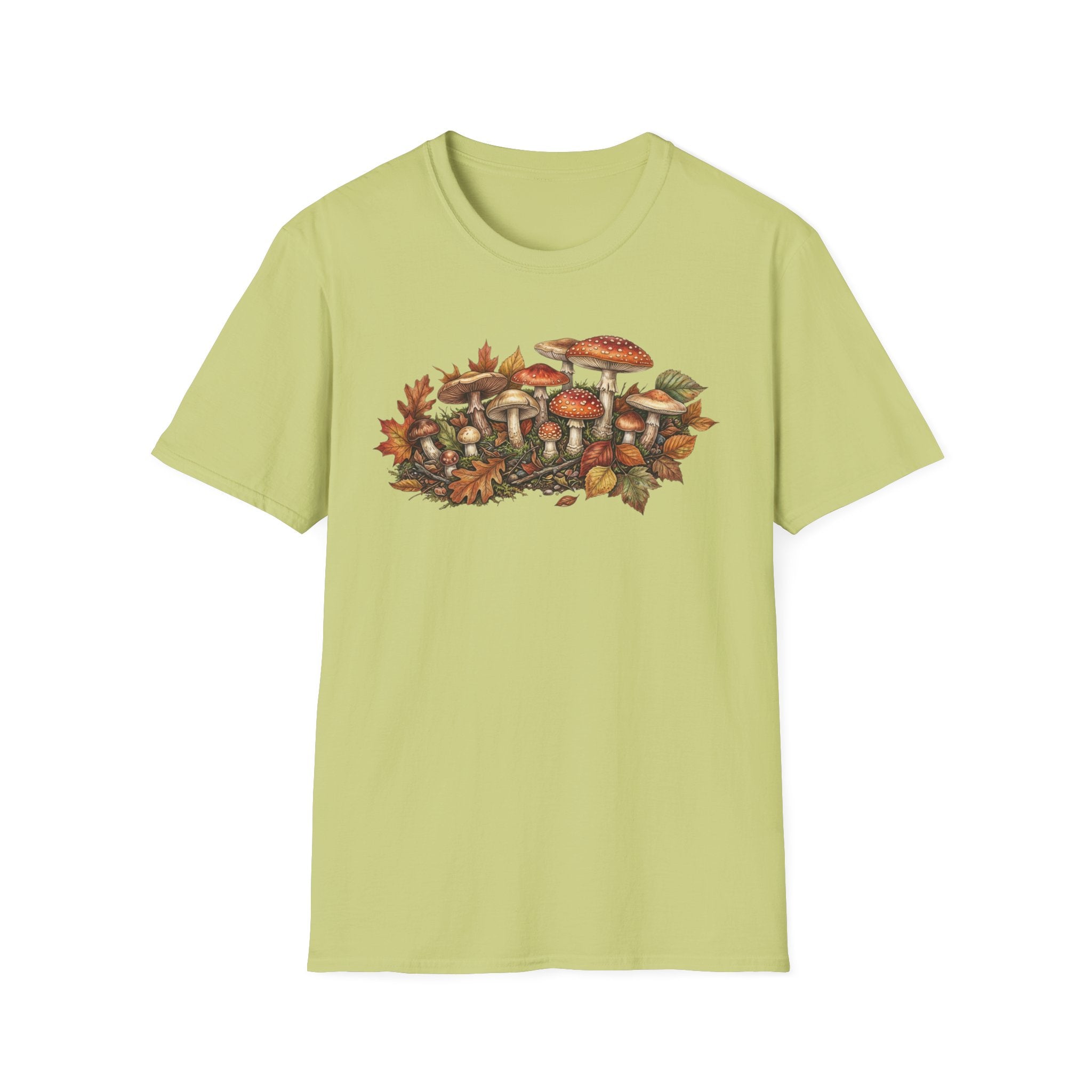 Mushroom & Autumn Leaves T-Shirt