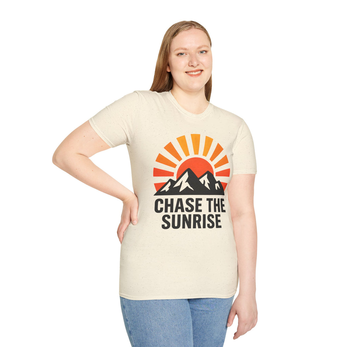Chase The Sunrise Mountain T-Shirt — Sunrise & Peaks Graphic Tee