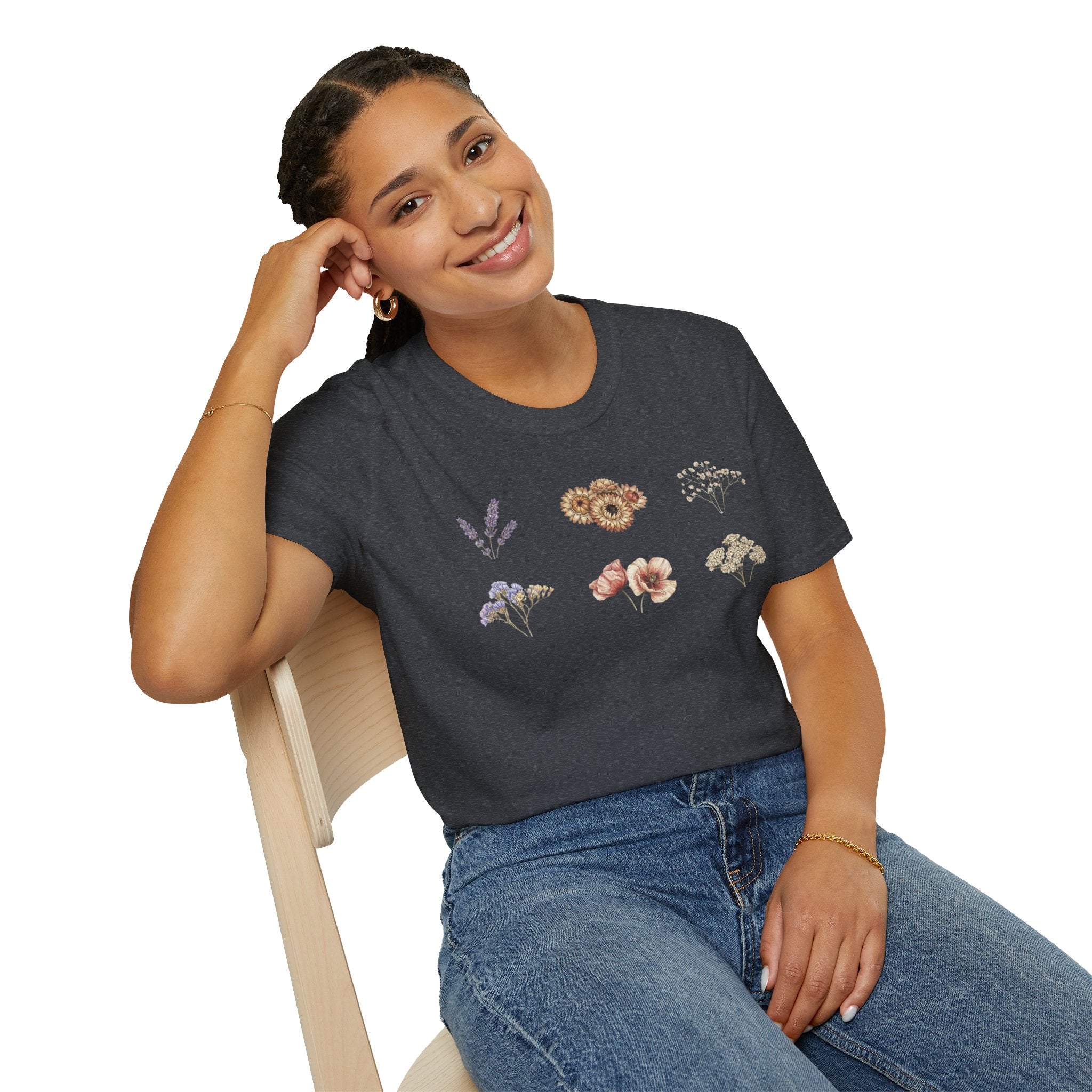 Floral Mini Bouquet T-Shirt — Vintage Botanical Graphic Tee
