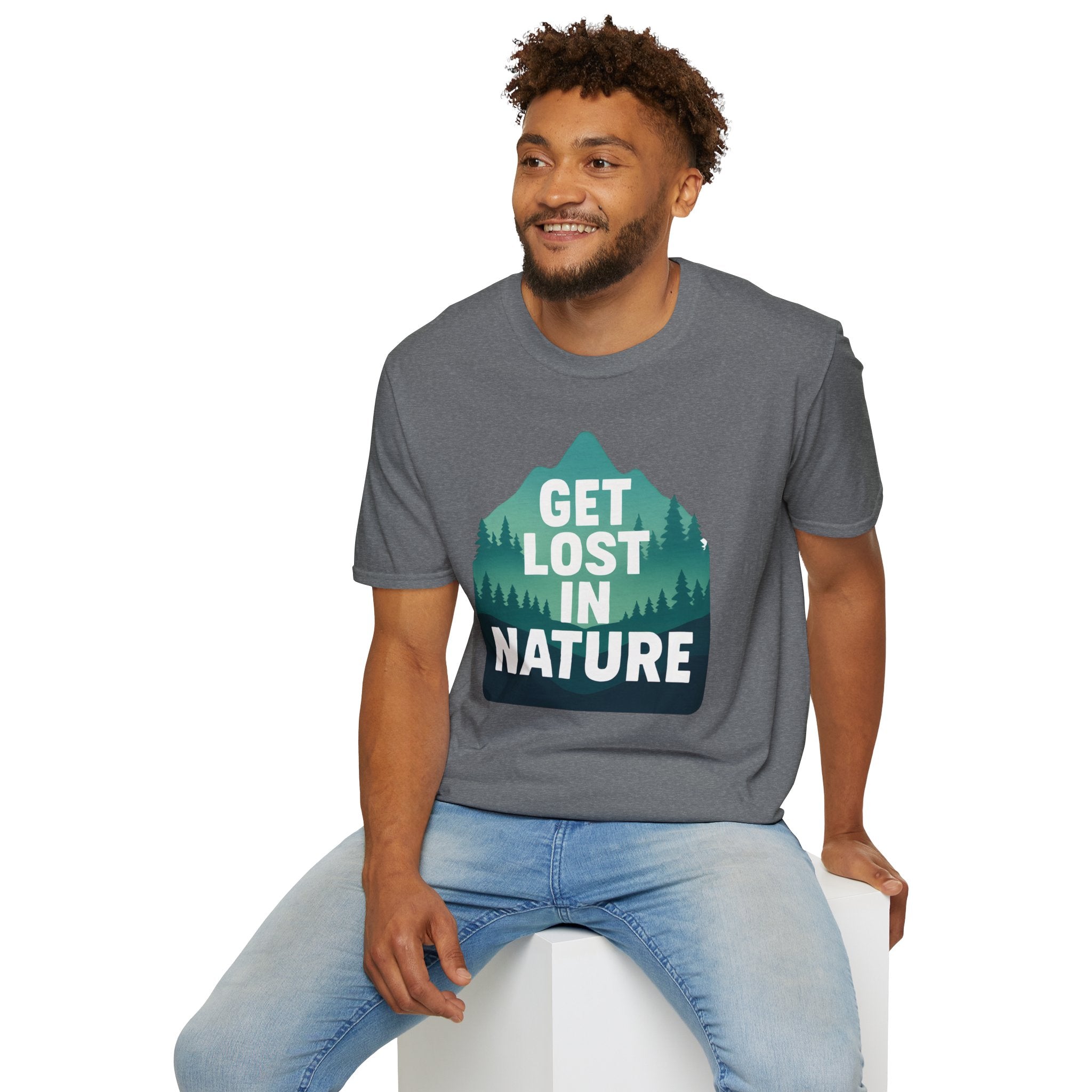 "Get Lost in Nature" Pine Trees T-Shirt