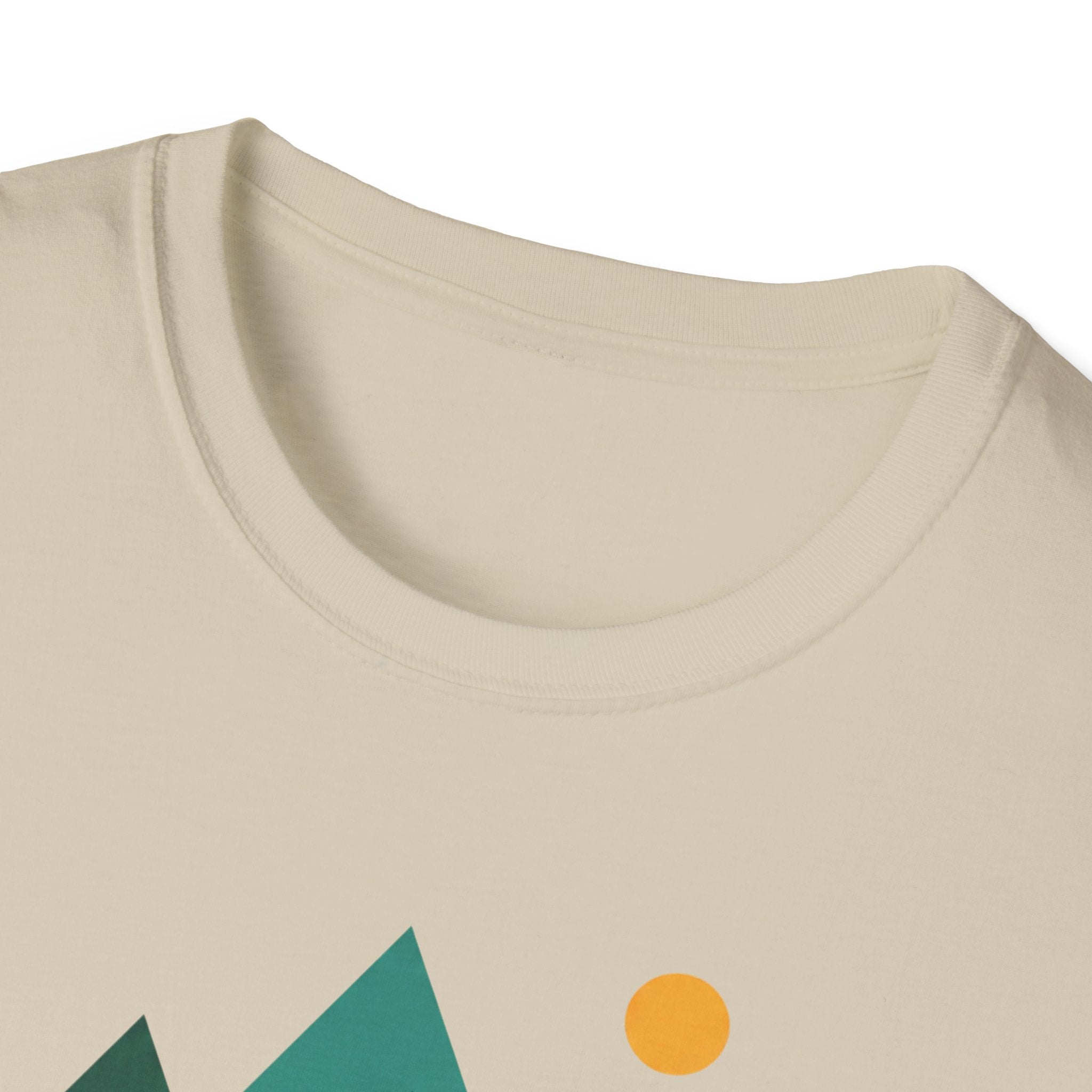 Minimal Mountain River T-Shirt — Nature Graphic Tee
