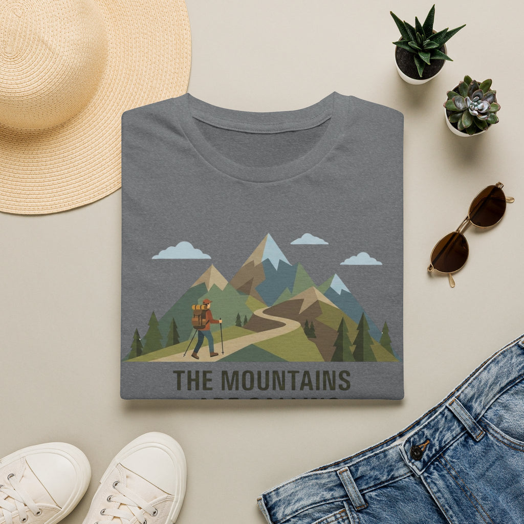 Campground Scenic T-Shirt — Minimalist Tent & Campfire Graphic
