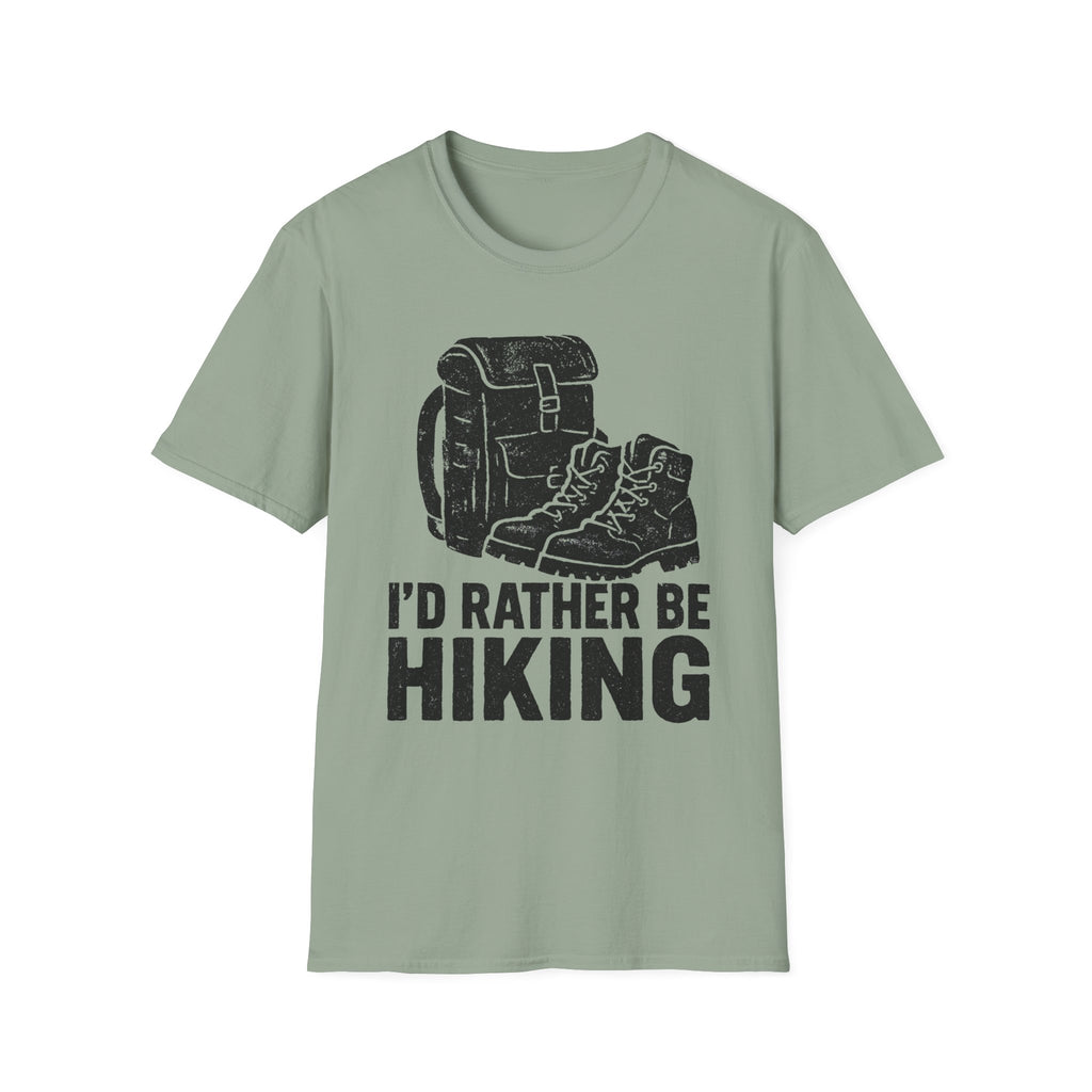 Boots & Backpack "I'd Rather Be Hiking" T-Shirt