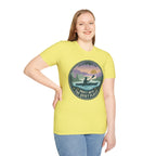 "Drift Into The Quiet Places" Kayak Sunset T‑Shirt — Outdoor Relaxation Tee Shirt