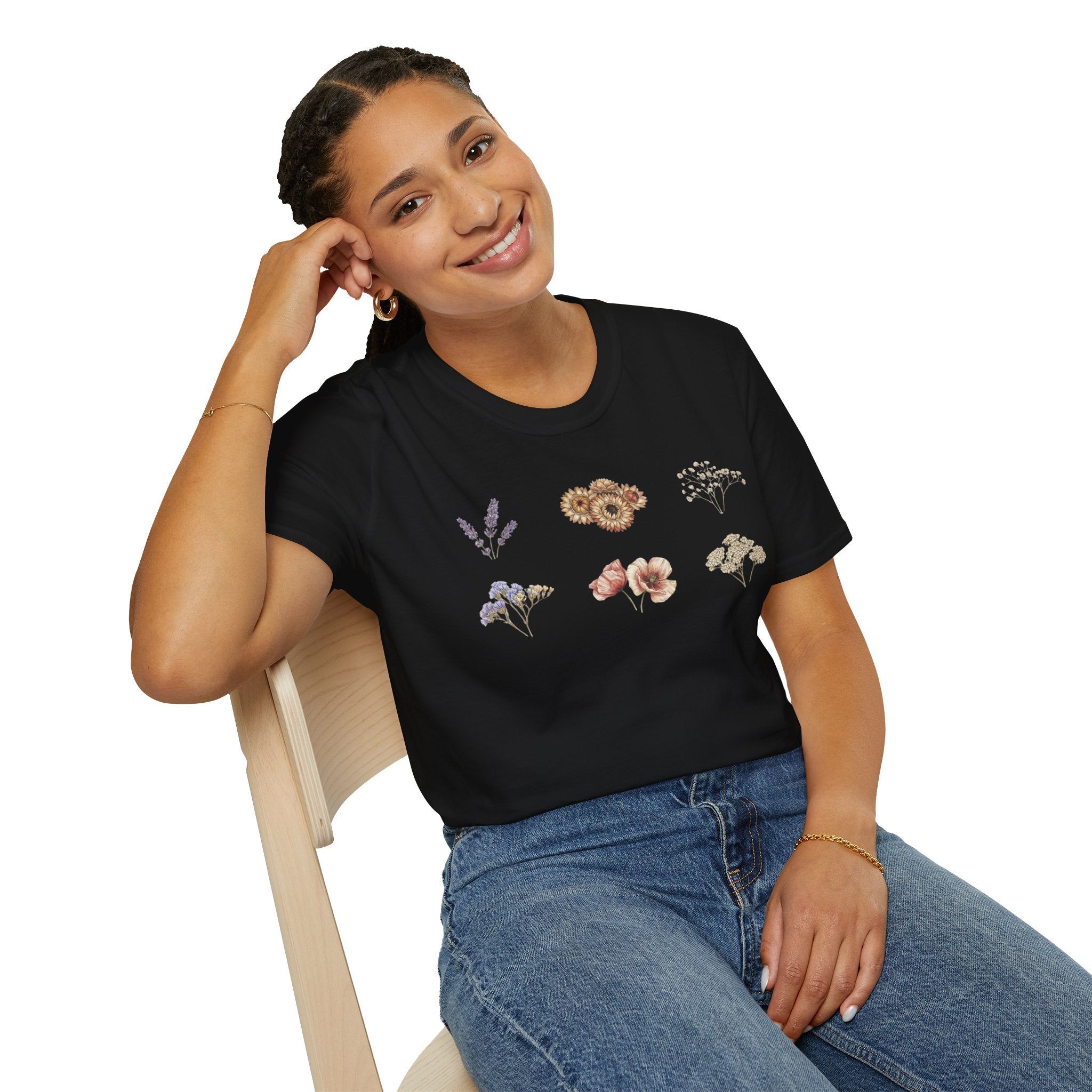 Floral Mini Bouquet T-Shirt — Vintage Botanical Graphic Tee