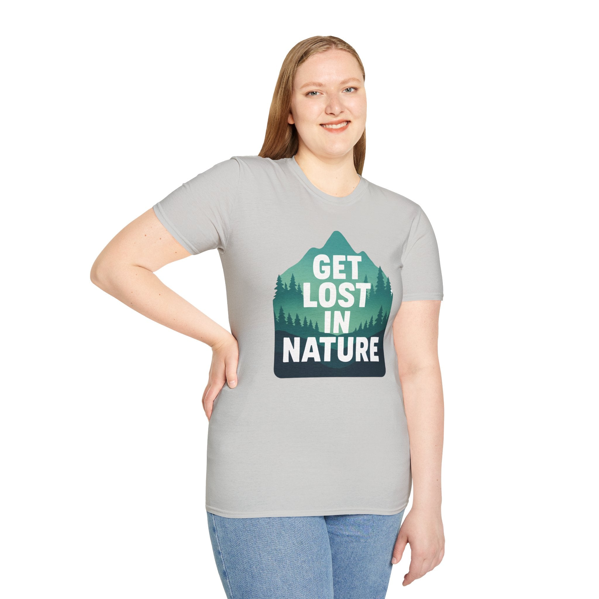 "Get Lost in Nature" Pine Trees T-Shirt