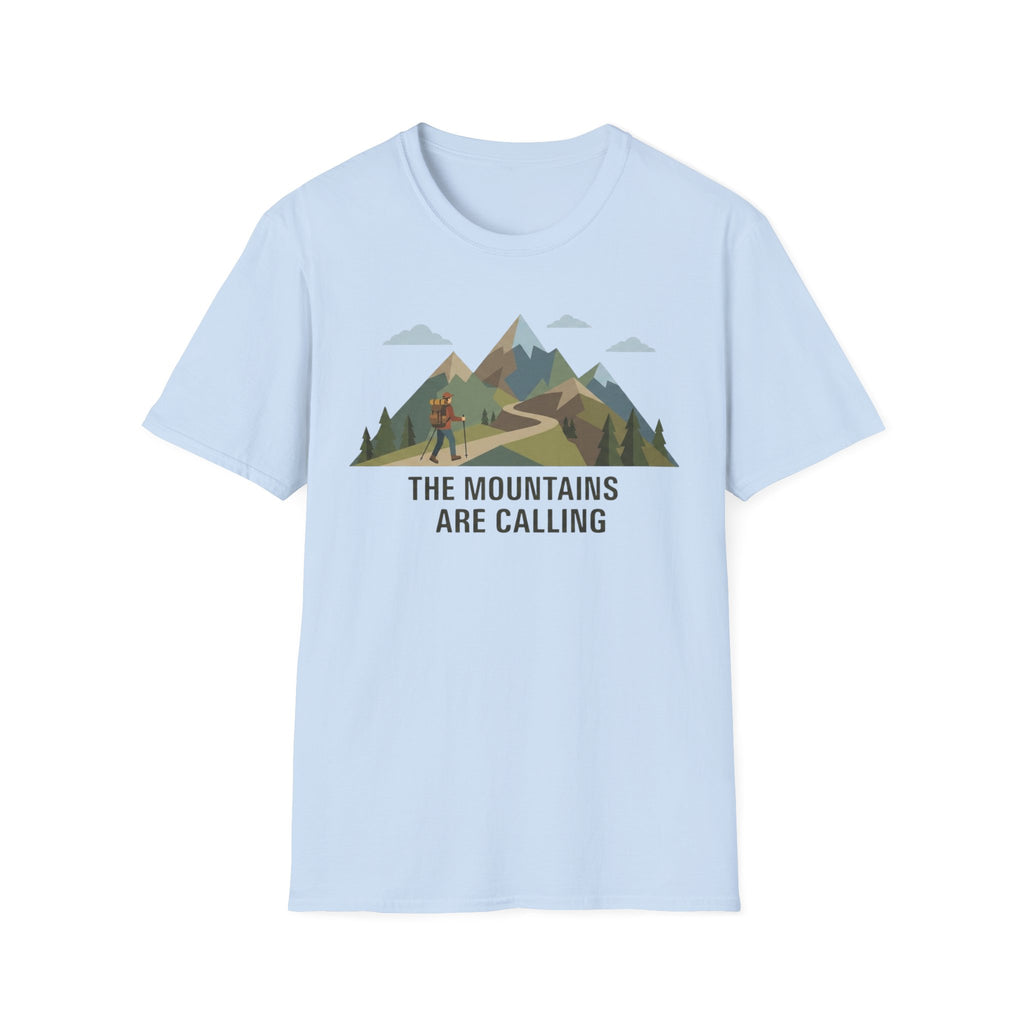 Campground Scenic T-Shirt — Minimalist Tent & Campfire Graphic
