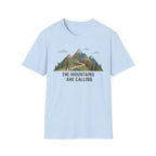 Campground Scenic T-Shirt — Minimalist Tent & Campfire Graphic