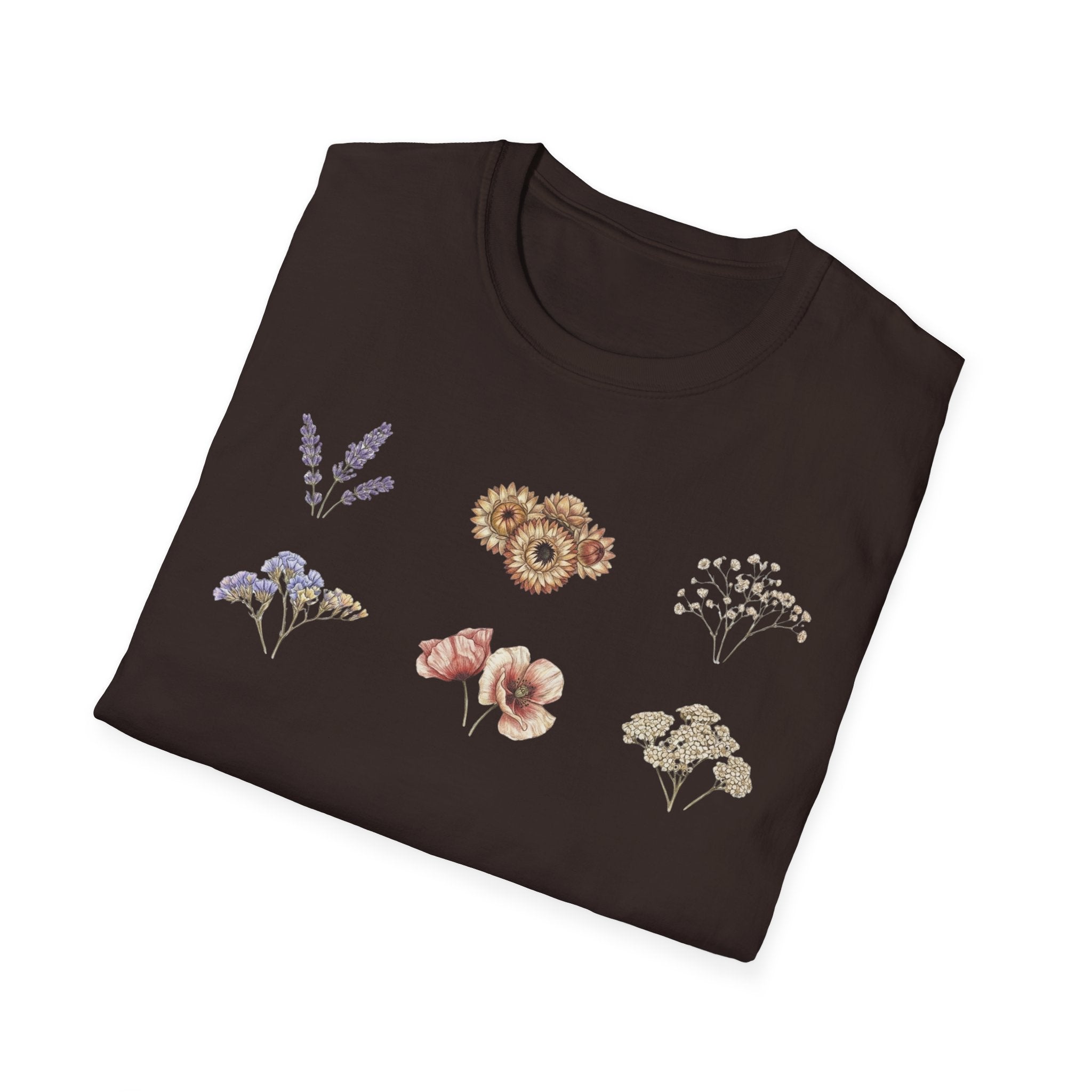 Floral Mini Bouquet T-Shirt — Vintage Botanical Graphic Tee