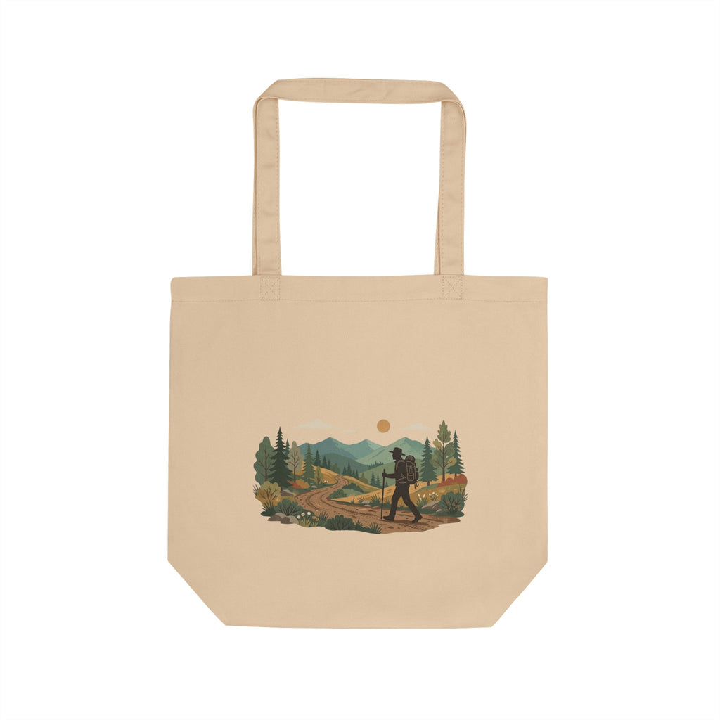 Hiker Scenic Eco Tote — Outdoor Adventure Canvas Bag