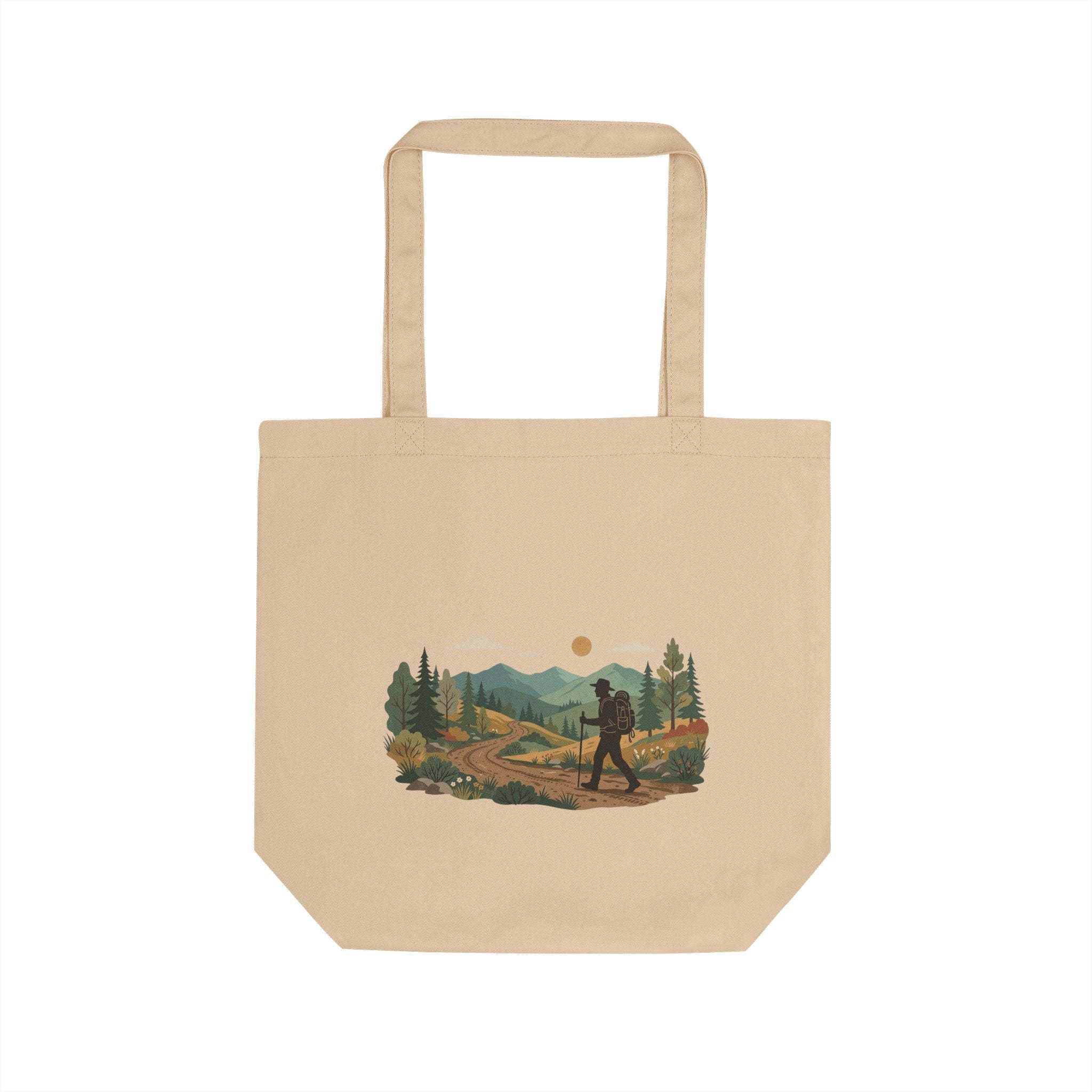 Hiker Scenic Eco Tote — Outdoor Adventure Canvas Bag