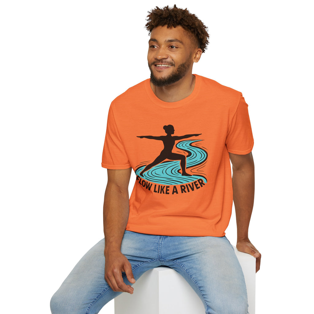 "Flow Like A River" Yoga T-Shirt