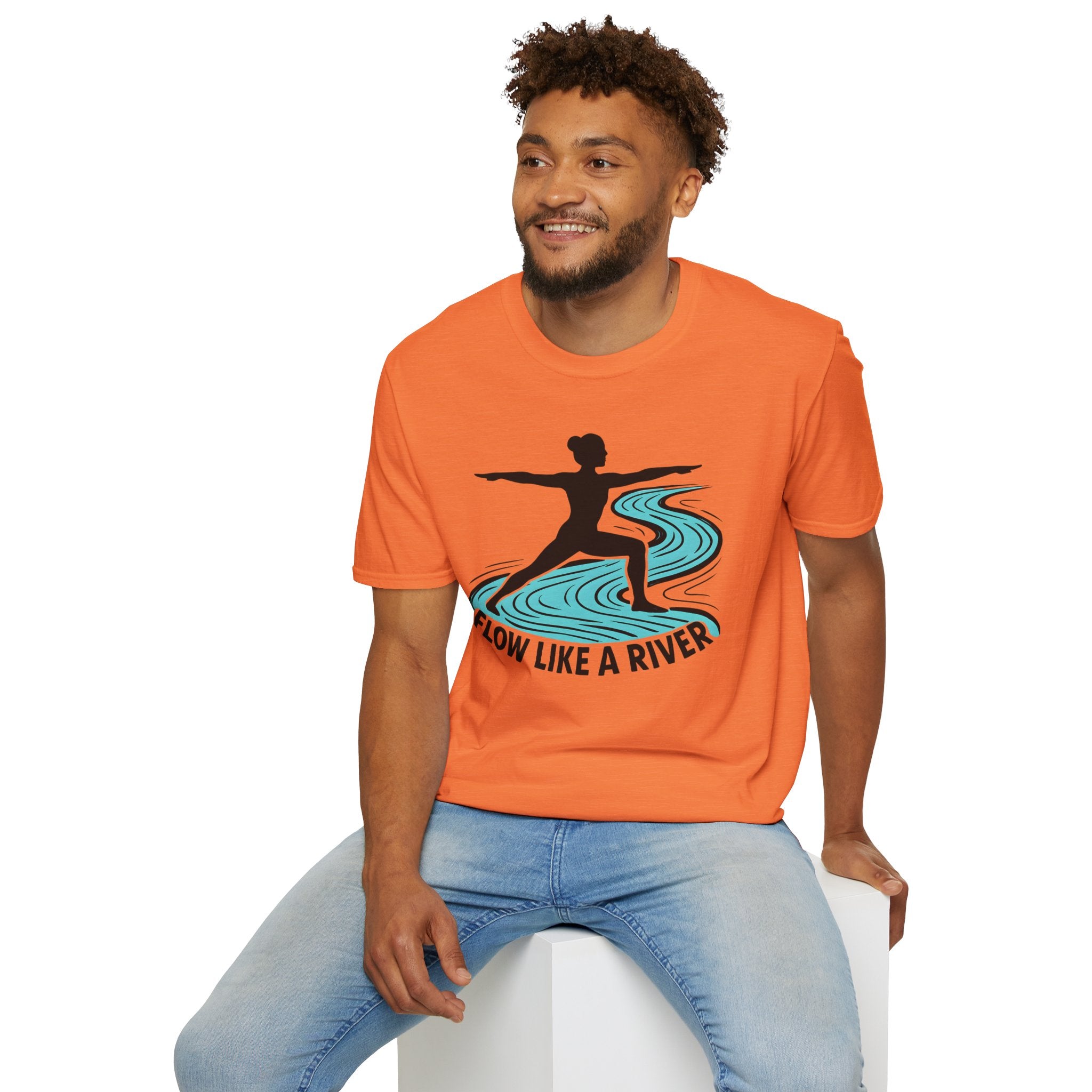 "Flow Like A River" Yoga T-Shirt