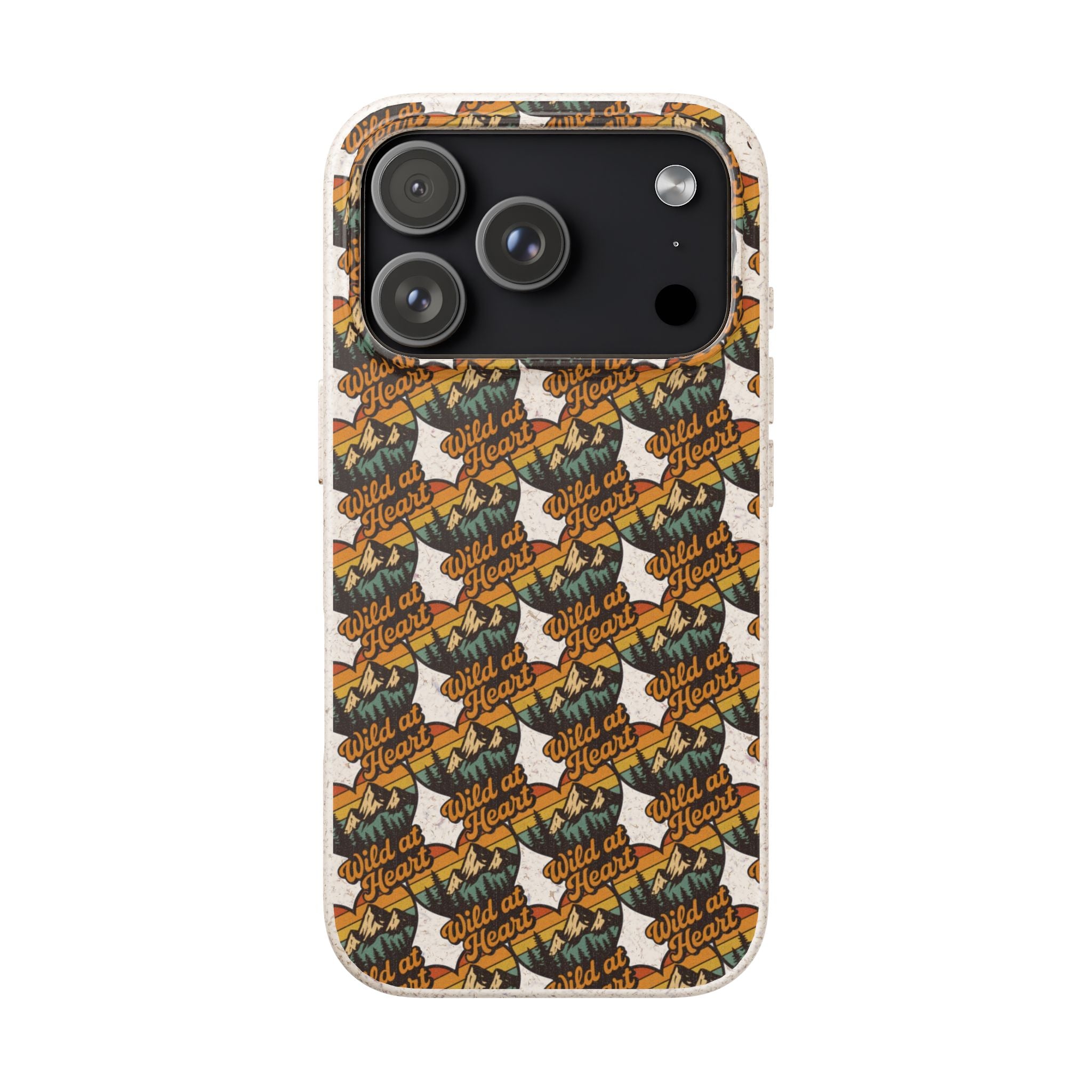 Eco-Friendly Phone Case — Vintage Camper Pattern Biodegradable iPhone Cover