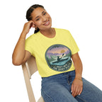 "Drift Into The Quiet Places" Kayak Sunset T‑Shirt — Outdoor Relaxation Tee Shirt