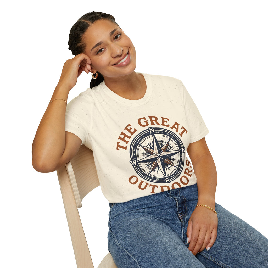 "The Great Outdoors" Compass Graphic Tee Shirt
