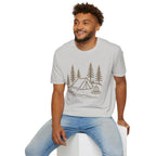 Camping Tent and Campfire T-Shirt