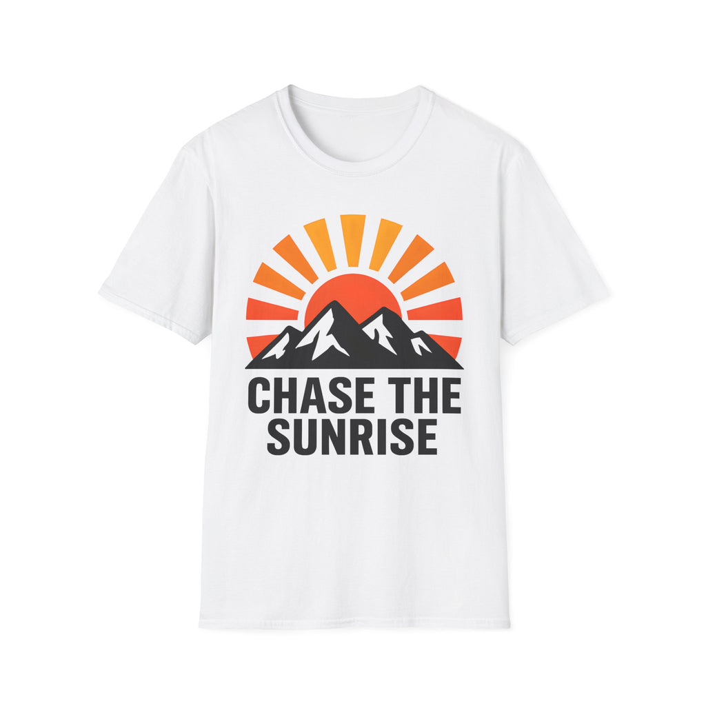 Chase The Sunrise Mountain T-Shirt — Sunrise & Peaks Graphic Tee