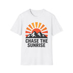 Chase The Sunrise Mountain T-Shirt — Sunrise & Peaks Graphic Tee