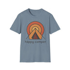 Happy Camper Retro Sunset Camping T-Shirt