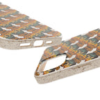Eco-Friendly Phone Case — Vintage Camper Pattern Biodegradable iPhone Cover