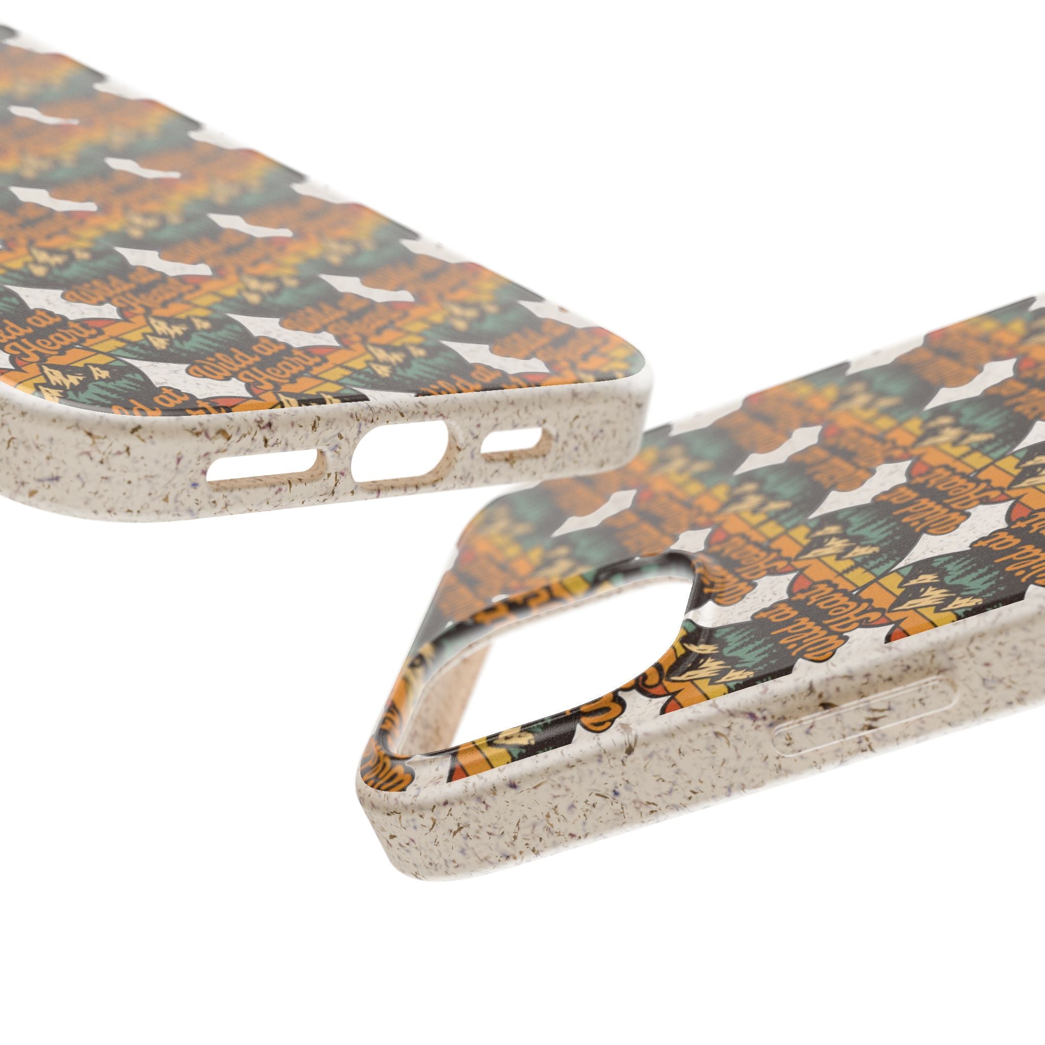 Eco-Friendly Phone Case — Vintage Camper Pattern Biodegradable iPhone Cover