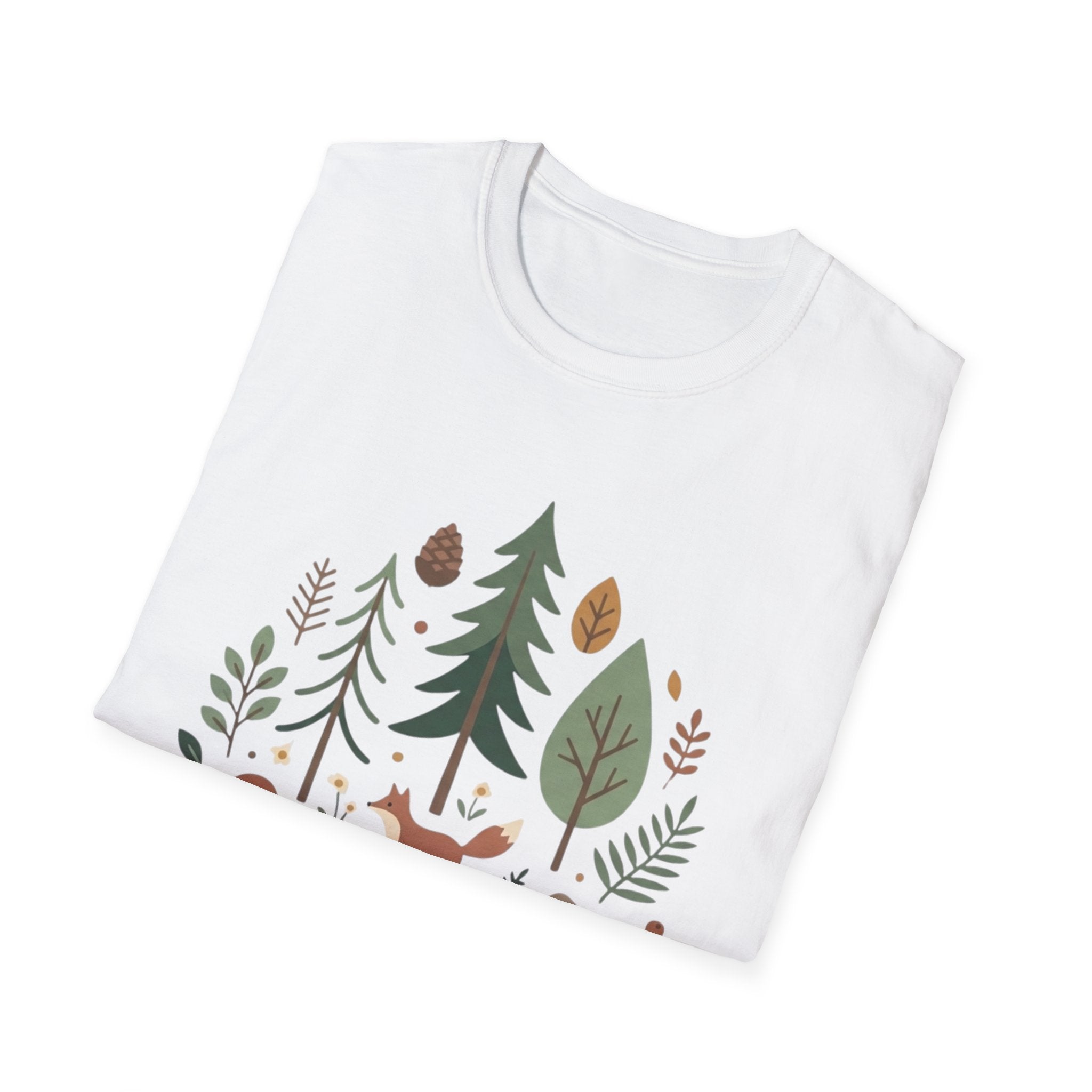 Woodland Fox T-Shirt — Nature Forest Camping Graphic Tee