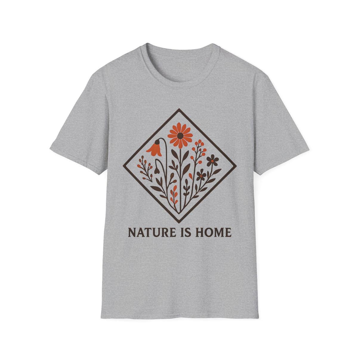 "Nature Is Home" Floral T-Shirt