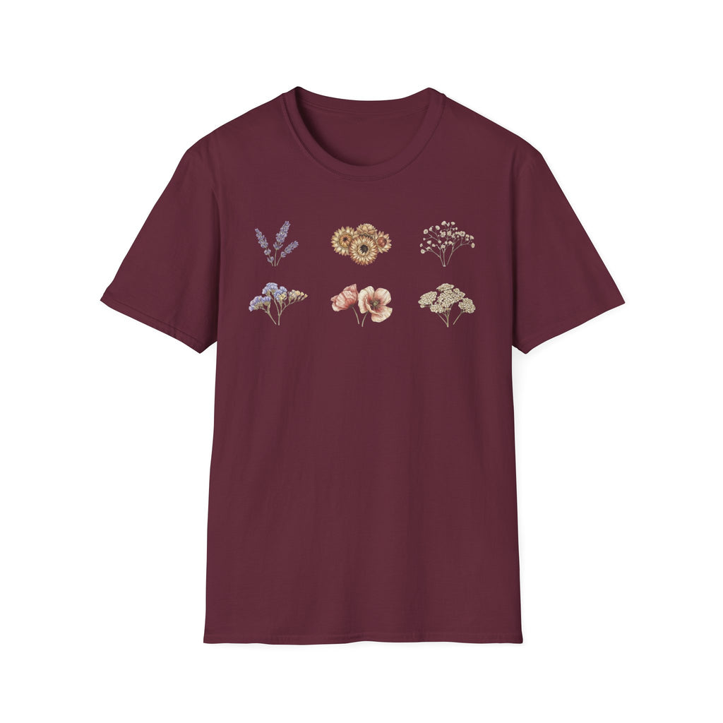Floral Mini Bouquet T-Shirt — Vintage Botanical Graphic Tee