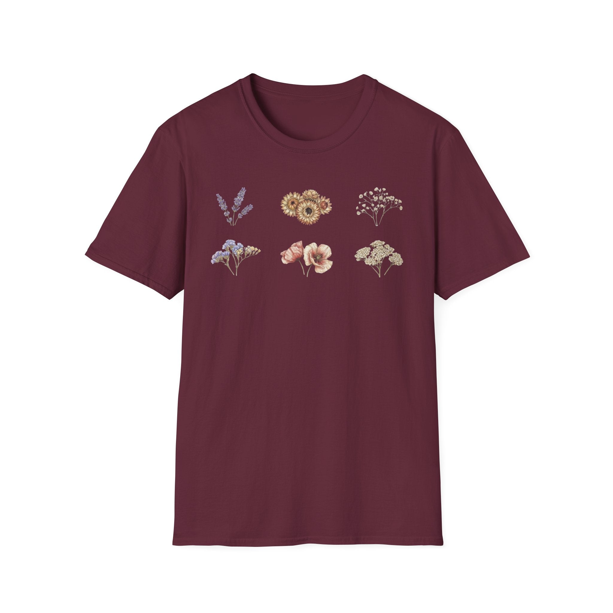 Floral Mini Bouquet T-Shirt — Vintage Botanical Graphic Tee