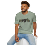 "The Mountains Are Calling" Bear and Pines T-Shirt — Outdoor Graphic Tee