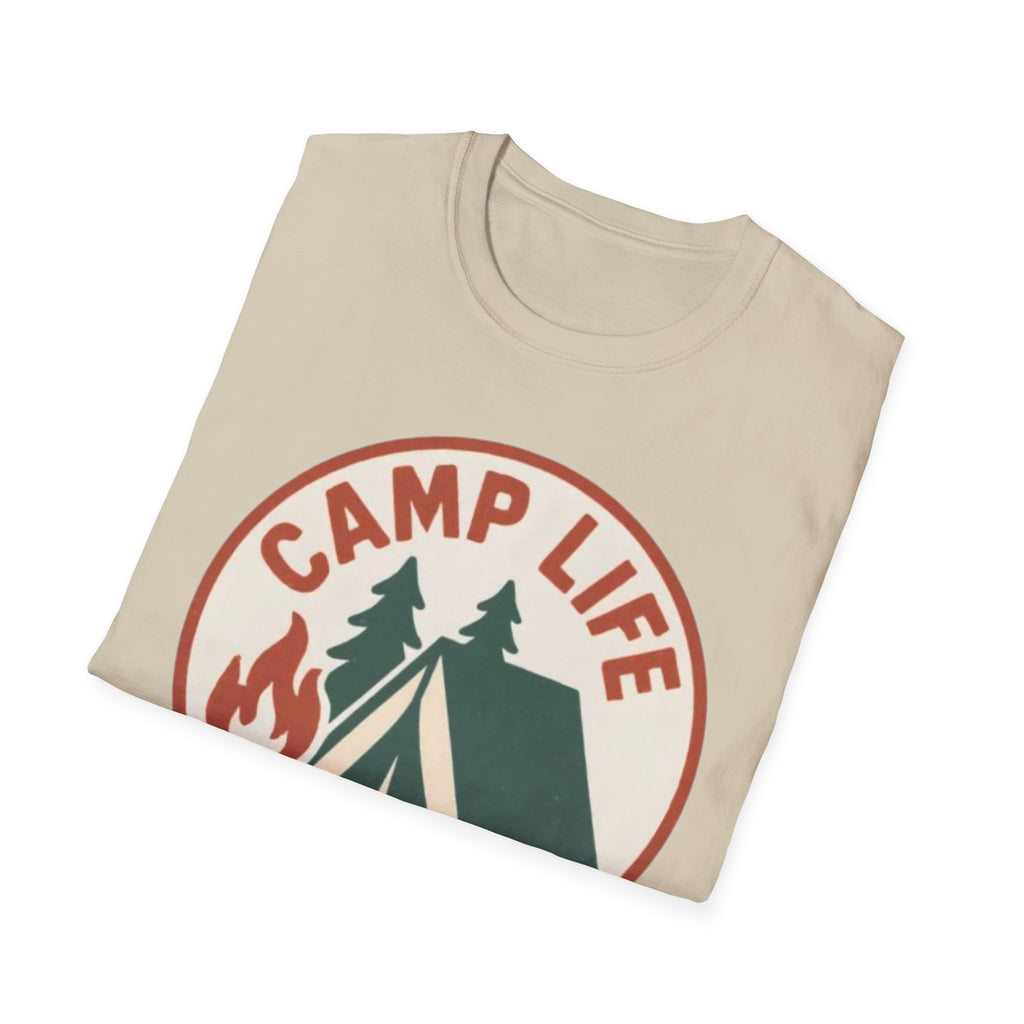 Camp Life T-Shirt — Tent & Campfire Outdoor Tee