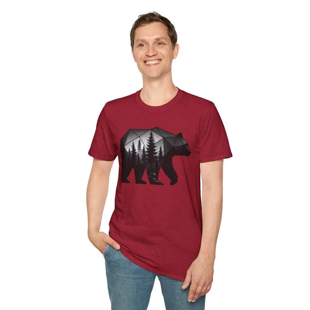 Geometric Forest Bear T-Shirt