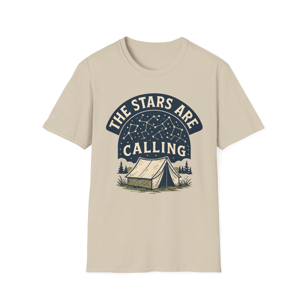 "The Stars Are Calling" Camping Tent Stargazing T-Shirt