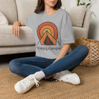 Happy Camper Retro Sunset Camping T-Shirt
