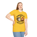 Powered By Coffee And Campfires Vintage Camping T-Shirt