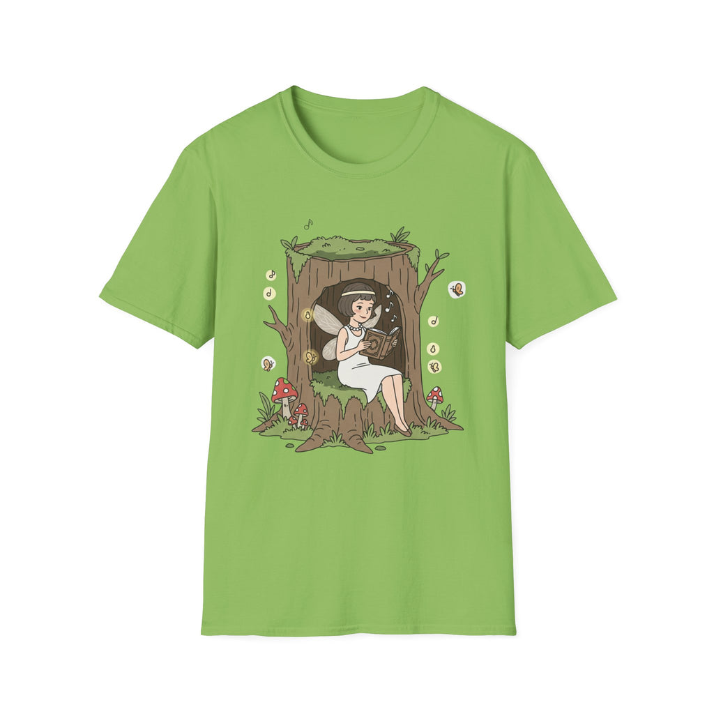 Forest Flapper Fairy Reading in Tree Hollow T-Shirt