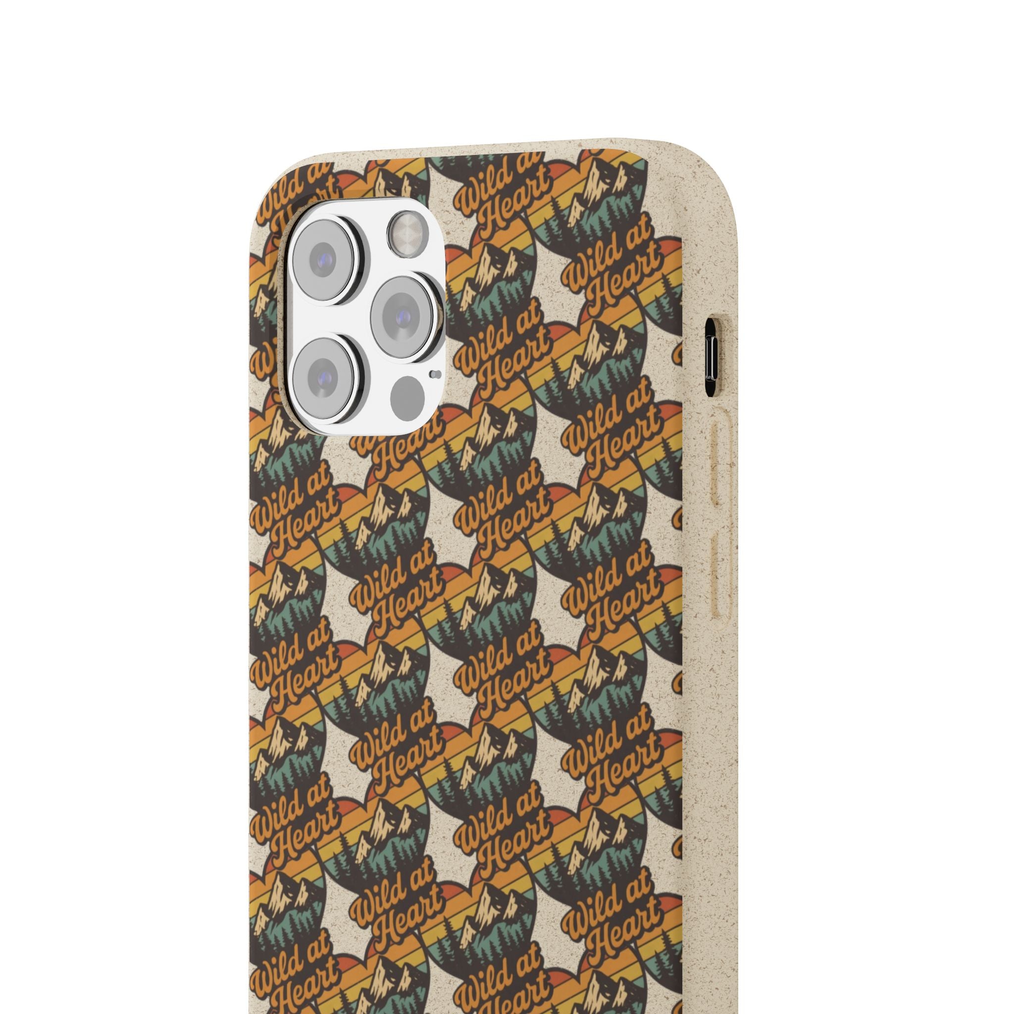 Eco-Friendly Phone Case — Vintage Camper Pattern Biodegradable iPhone Cover
