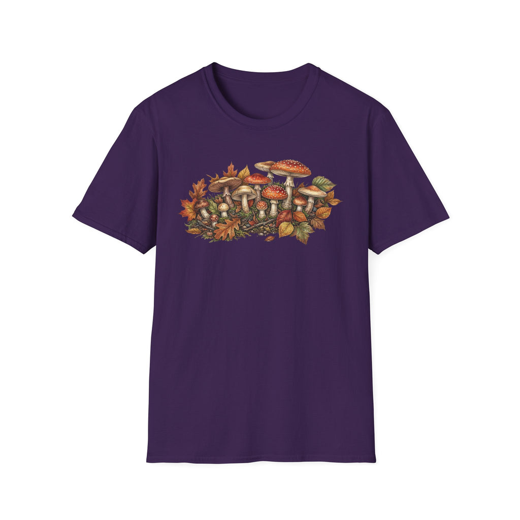 Mushroom & Autumn Leaves T-Shirt