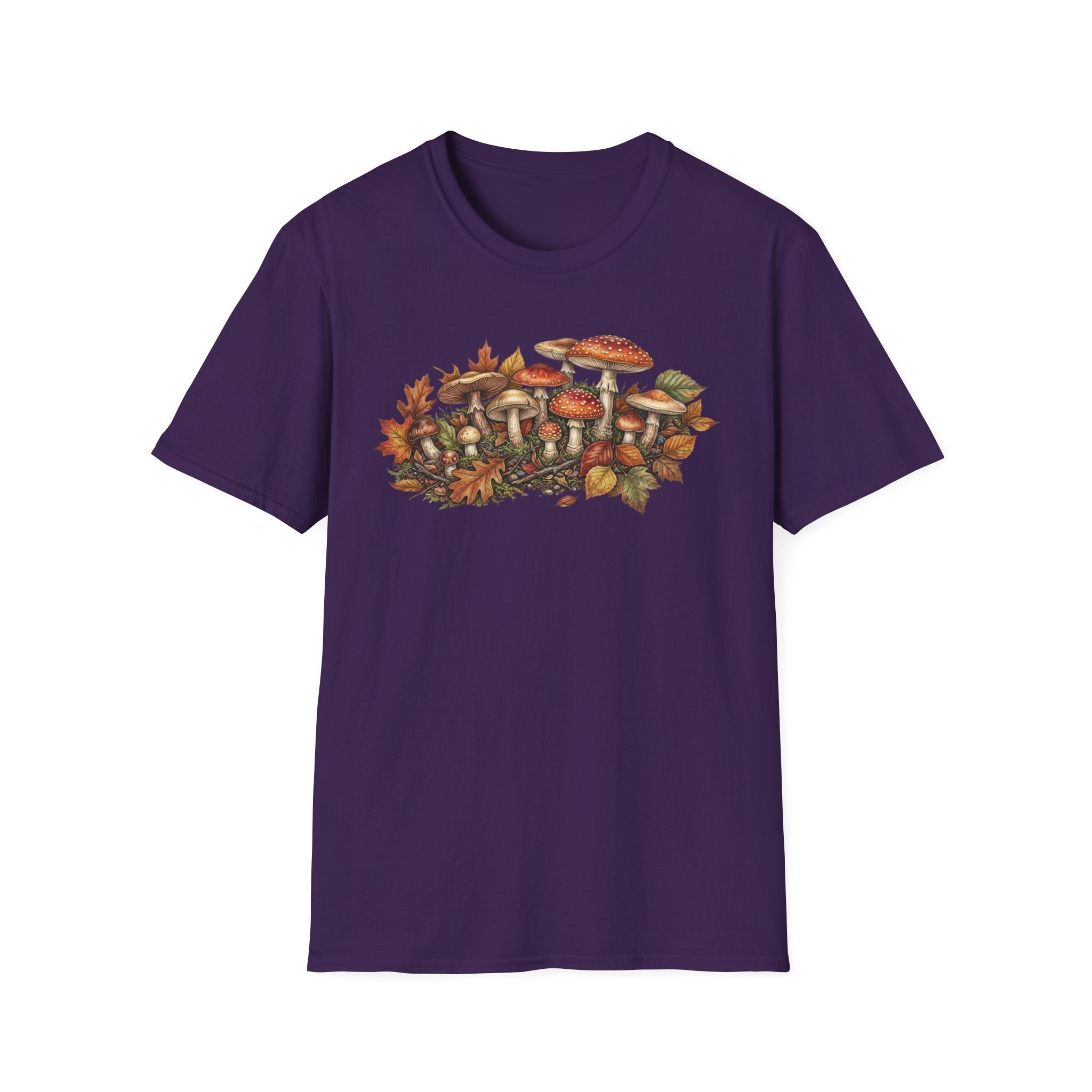 Mushroom & Autumn Leaves T-Shirt