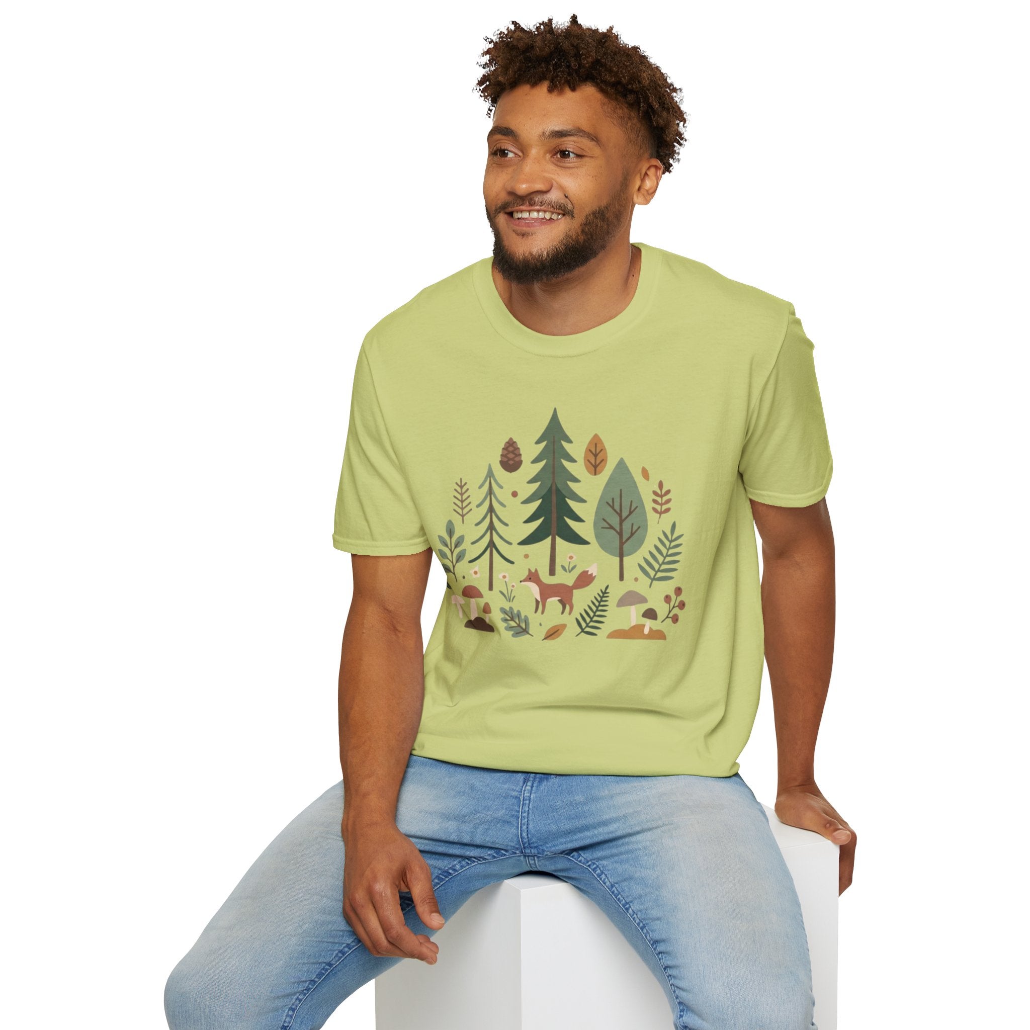 Woodland Fox T-Shirt — Nature Forest Camping Graphic Tee