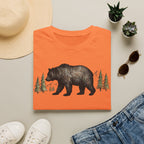 Bear & Forest T‑Shirt - Rustic Woodland Graphic Tee
