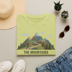 Campground Scenic T-Shirt — Minimalist Tent & Campfire Graphic