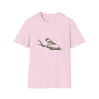 Chickadee Bird Tee — Watercolor Songbird T‑Shirt