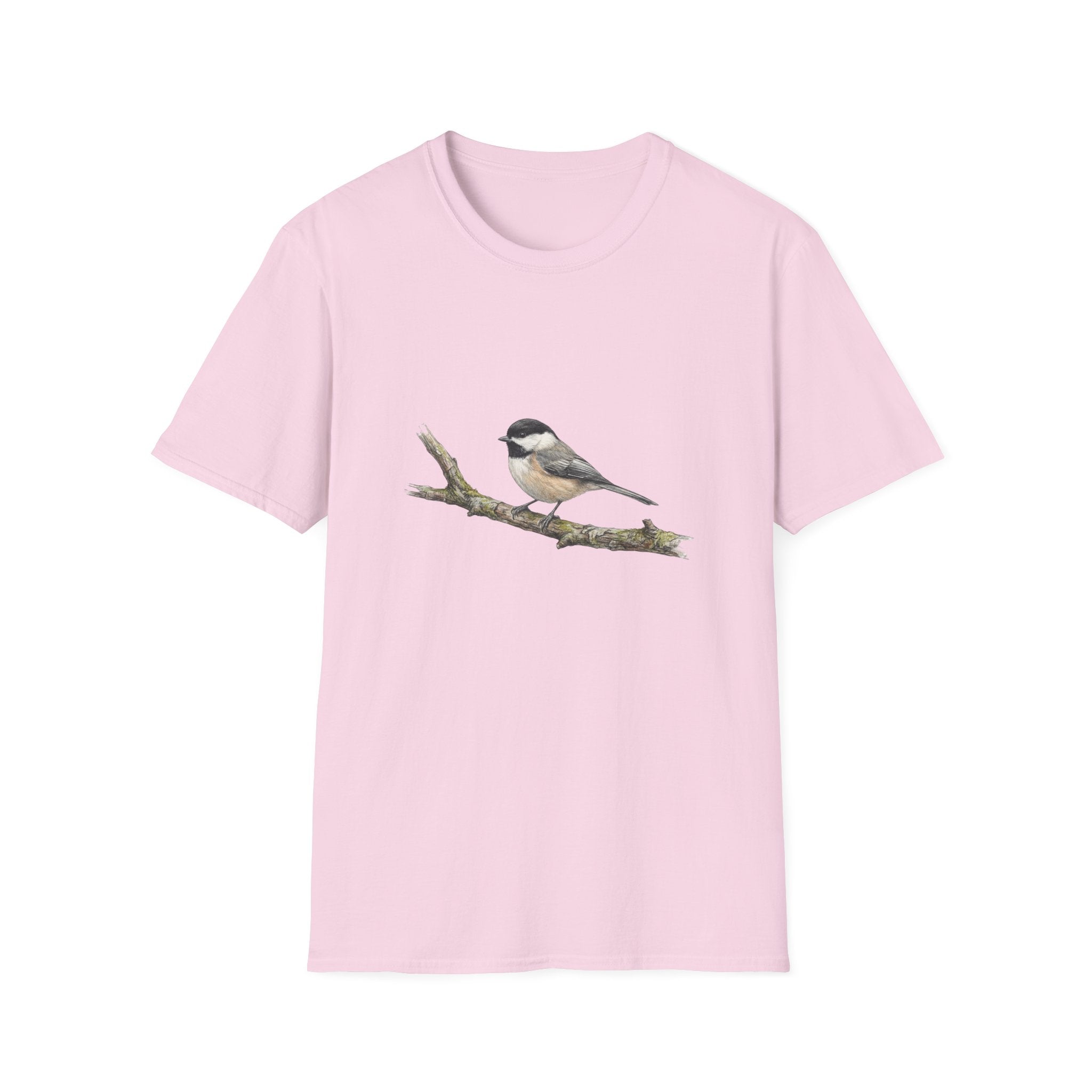 Chickadee Bird Tee — Watercolor Songbird T‑Shirt